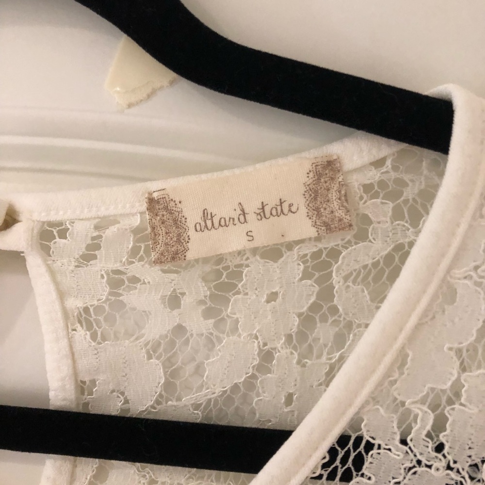 White lace top